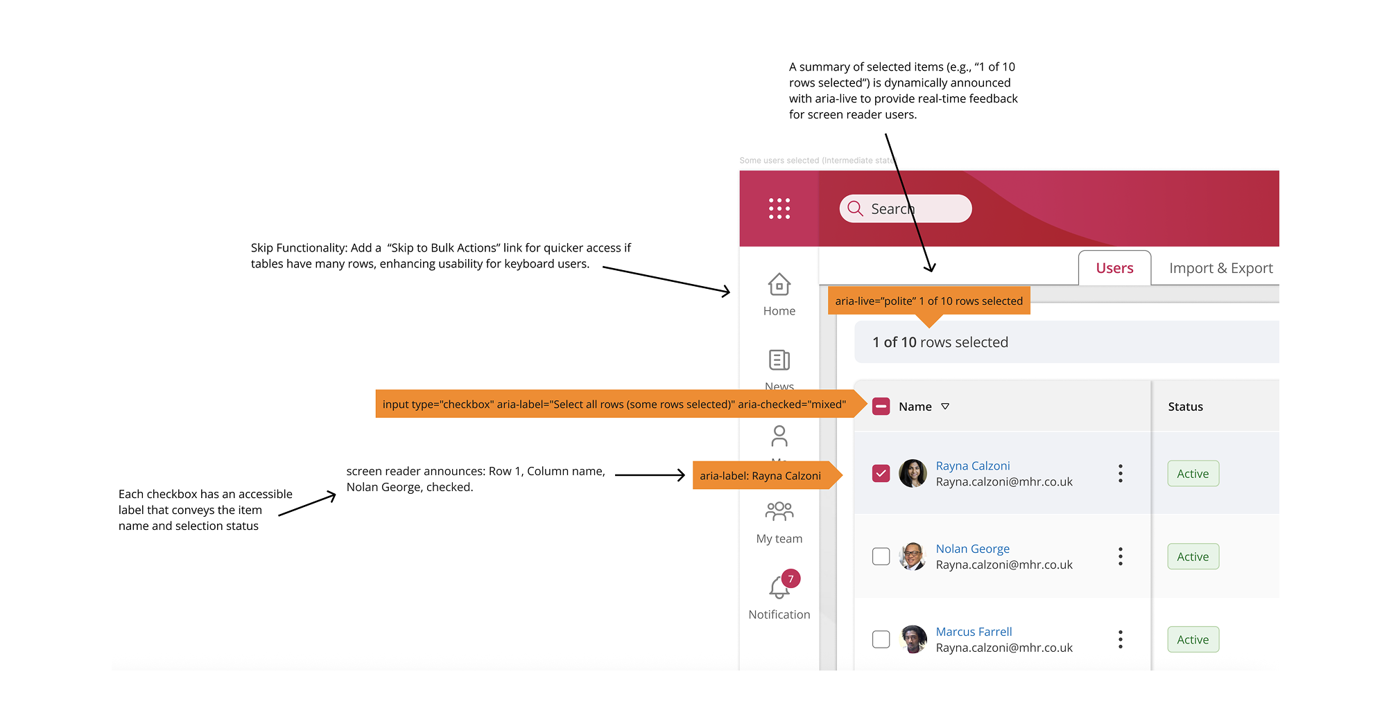 Accessibility Spec